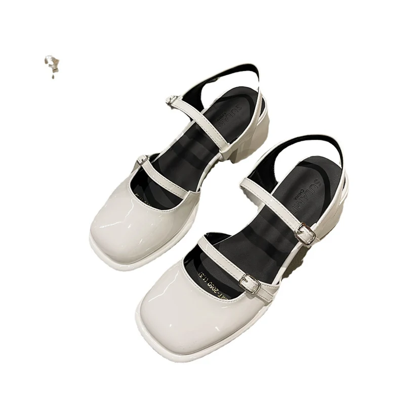 Chaussures à essence Mary pour femmes, chaussures à talons optiques pour femmes, chaussures Lolita, uniforme scolaire, chaussures en cuir pour filles, nouveau, 2023