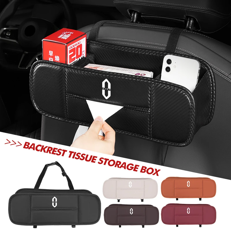 

Car Seat Back Hanging Tissue Box Storage Organizer Bag For Aito M5 M7 2022 2023