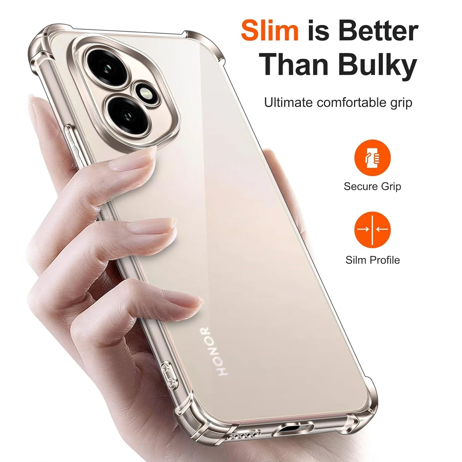 حافظة هاتف شفافة ناعمة من البولي يوريثان الحراري لهاتف 2025 New Honor 400 Pro 300 200 100 90 Smart Magic 7 6 5 Pro Lite غطاء مقاوم للصدمات بأربعة زوايا