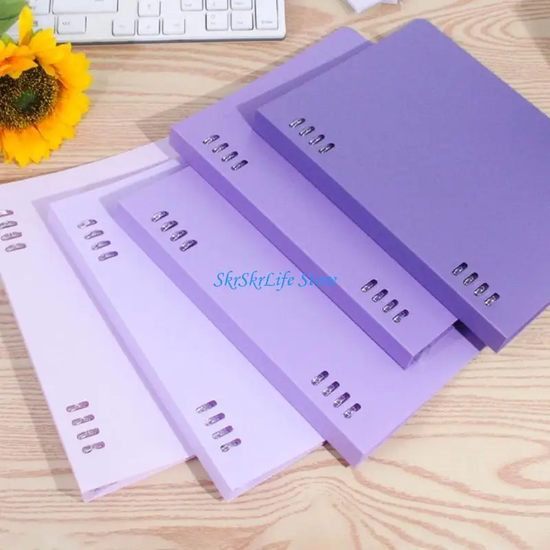 E65E Ringe Binder Aktenordner PP Binder Push-Pull-Abdeckung Bürobedarf