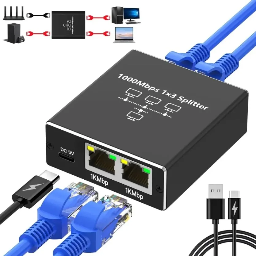 Ethernet Splitter 1…