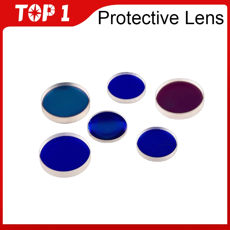 TOP1 Protect Lens 1064nm Fiber Han’s Laser Head Protective Lens 50x2mm Cutting Machine Protection Lenses 40*2 6KW 40x3 40*5