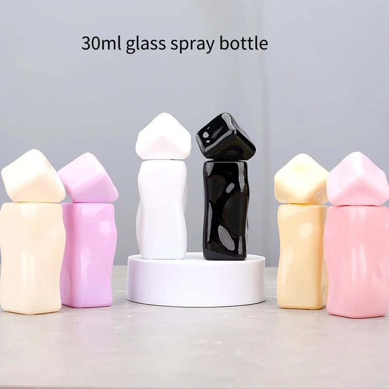 

10pcs Slap-up 30ml Empty Glass Spray Bottle Fine Mist Portable Perfume Dispenser Glass Toner Bottle Cosmetic Container