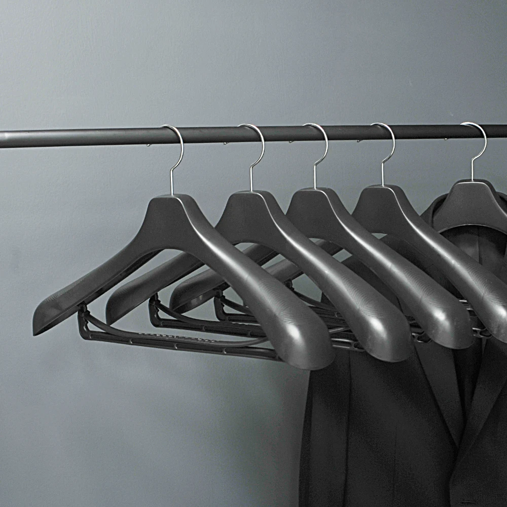 Men's hotel suit thick coat hangers 42.5cm 10 pieces for men