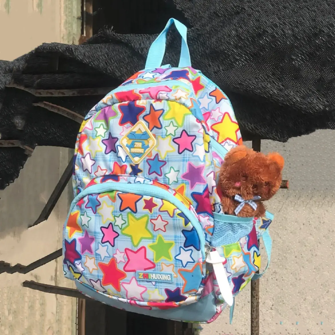 Japanese Cute Korean Cute Schoolbags Kawaii Stars Cartoon Colorful Backpacks Back To School Girls Travel Student Bag