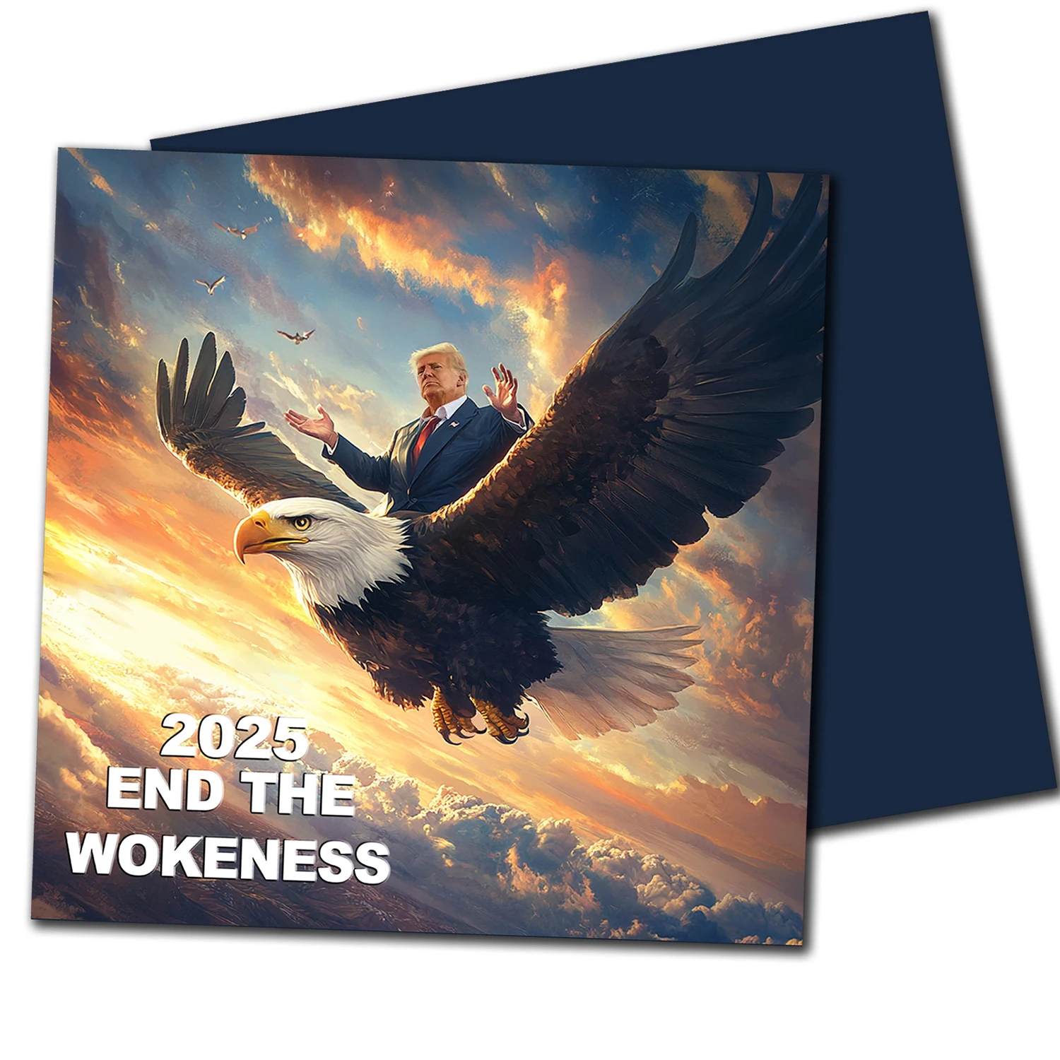 

1 Set 2025 Donald Trump Wall Calendar – Iconic Presidential Design, Monthly Calendar Featuring Stunning Images