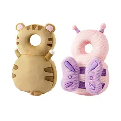 Baby Back Protection Animal Shape Breathable Anti Fall Headrest Backpack Wear Baby Head Protector for Crawling Walking Children