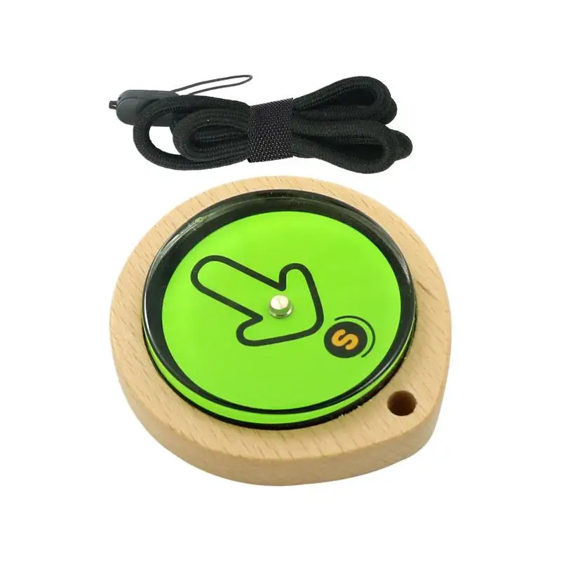 Small Compass Wooden Student Compass Lightweight Navigation Teaching Aids Outdoor Multifunctional Camping Compass Experimental