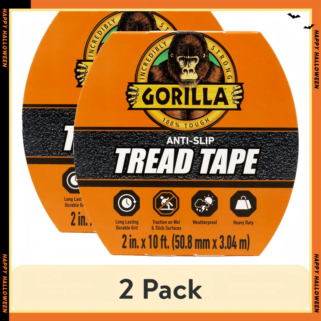 

Black Anti-Slip Tape 10 Feet - Stair Tread Adhesive Grips for Steps, Ramps, Decks - Non-Slip Safety Tape
