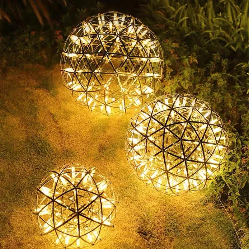 

Spark ball waterproof pendant light stainless steel restaurant light coffee shop living room lobby decoration LED lighting