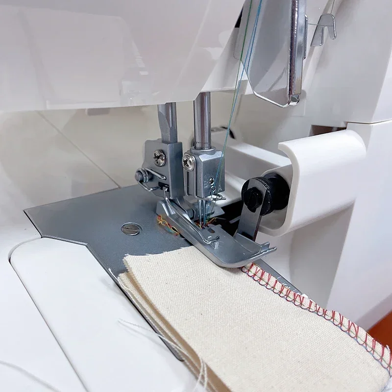 JUKKY 703 High-Speed Overlock Sewing Machine Easy to Operate with Overlock Stitch Formation Home Industrial Use Overalls Leather