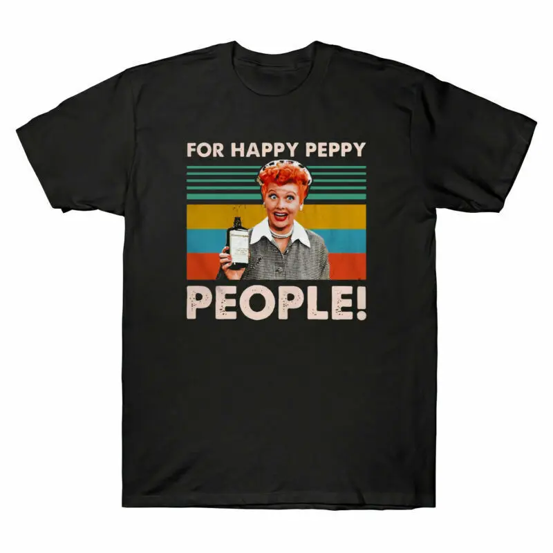 

Pretty Vintage Lucy for Happy Peppy People VIintage Men's T Shirt Cotton Tee Top