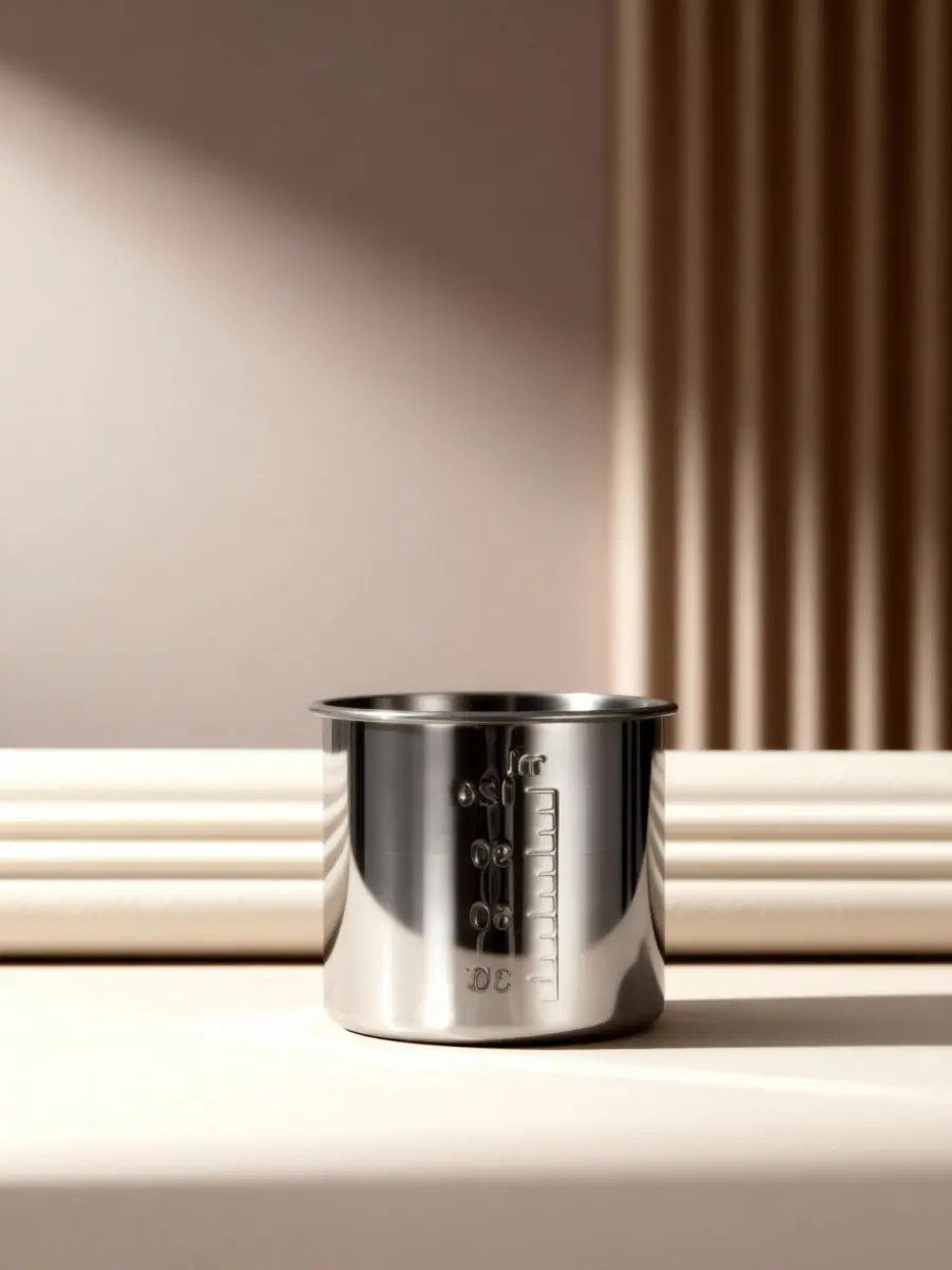Multipurpose Stainless Steel Measuring Cup 120Ml Scale Type Kitchen Measuring Holder for Rice Flour Liquid Household Cooking