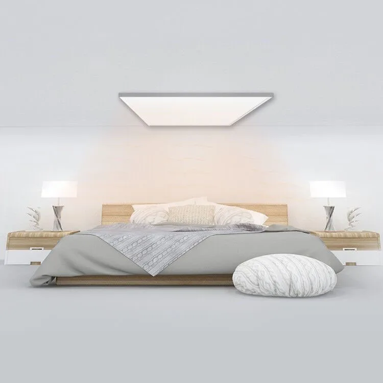 

Крытый электрический светодиодный декоративный светильник с плоской панелью, водонепроницаемый потолочный обогреватель для комнаты с дистанционным управлением для ванной комнаты, гостиной