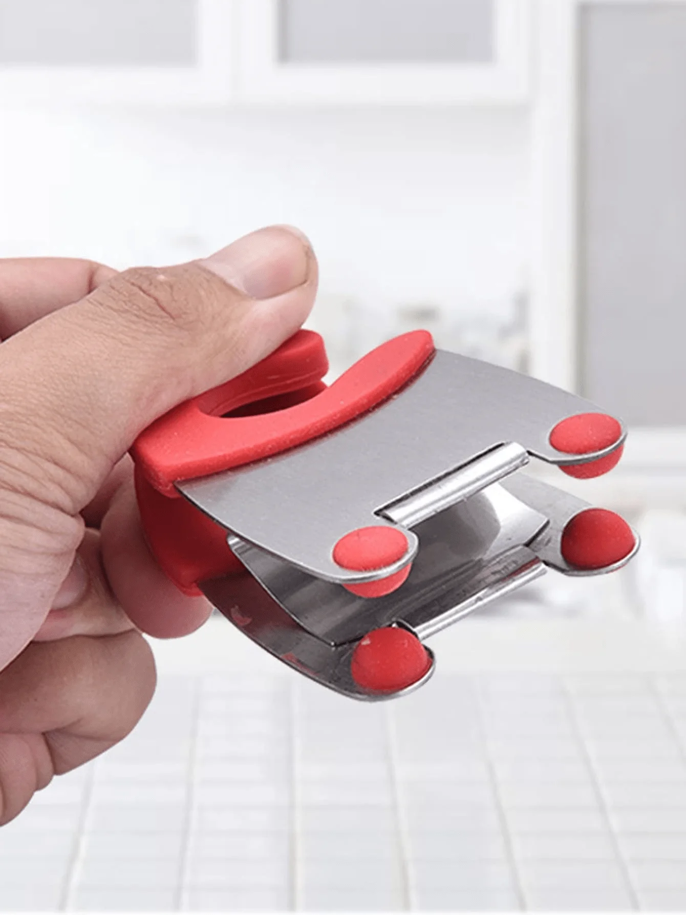 1pc Stainless Steel Soup Spoon Clip For Pan Edge
