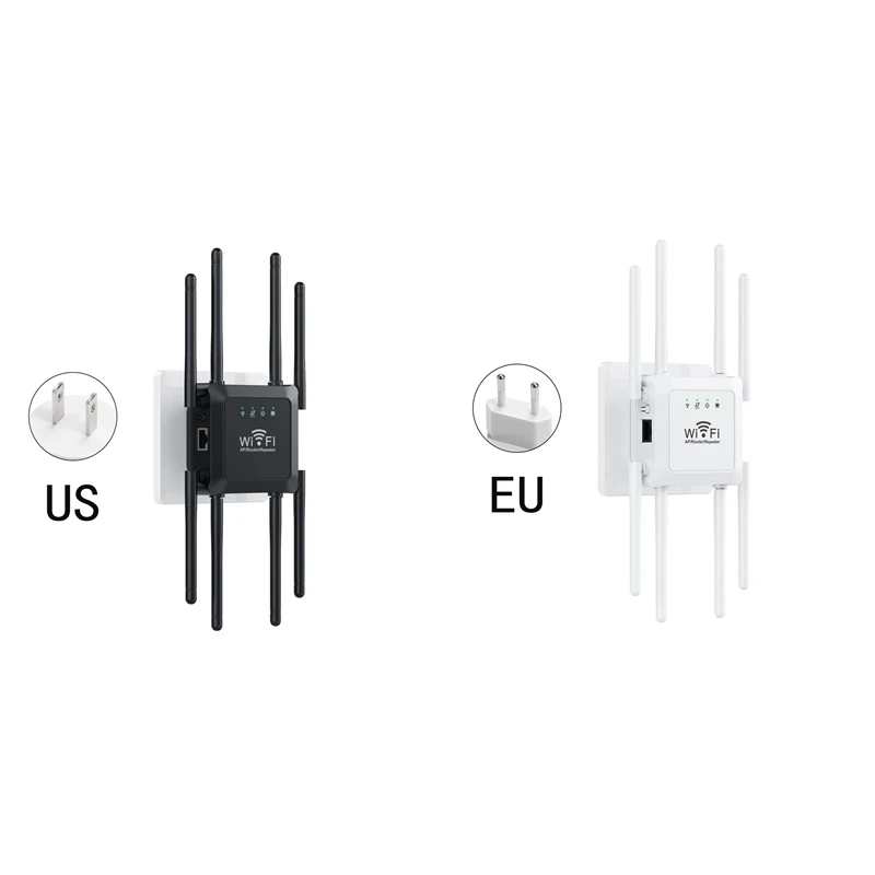 مكرر جهاز توجيه لاسلكي واي فاي بثمانية هوائي ، مكبر صوت إشارة Mbps ، موسع معزز ، سهل التركيب ، جديد