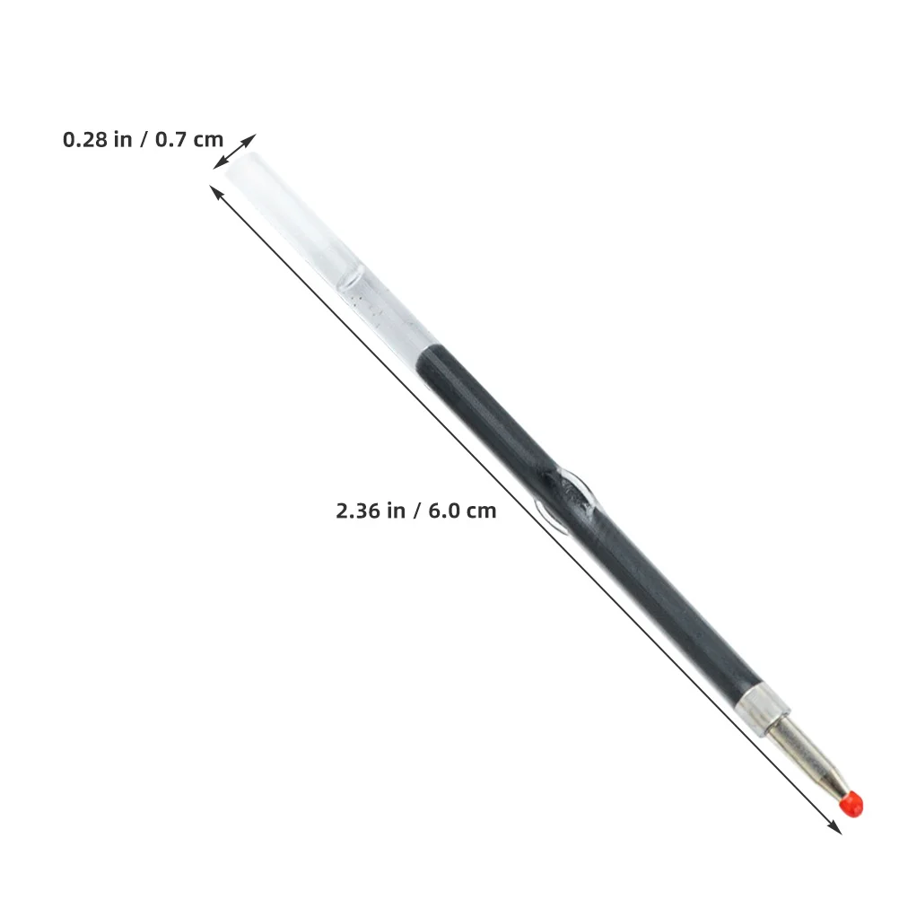 50 قطعة من عبوات الأقلام السوداء، عبوات حبر بديلة للكتابة السلسة للأقلام القابلة للخرز واللوازم المكتبية المدرسية #5