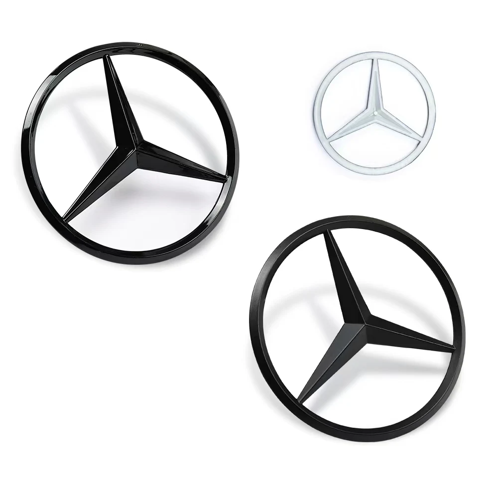 9CM ABS Car Rear Decal Trunk Emblem Sticker for Mercedes Benz S320 W164 W203 W204 W168 C180 E320 A200 CLA CLK CLS ML