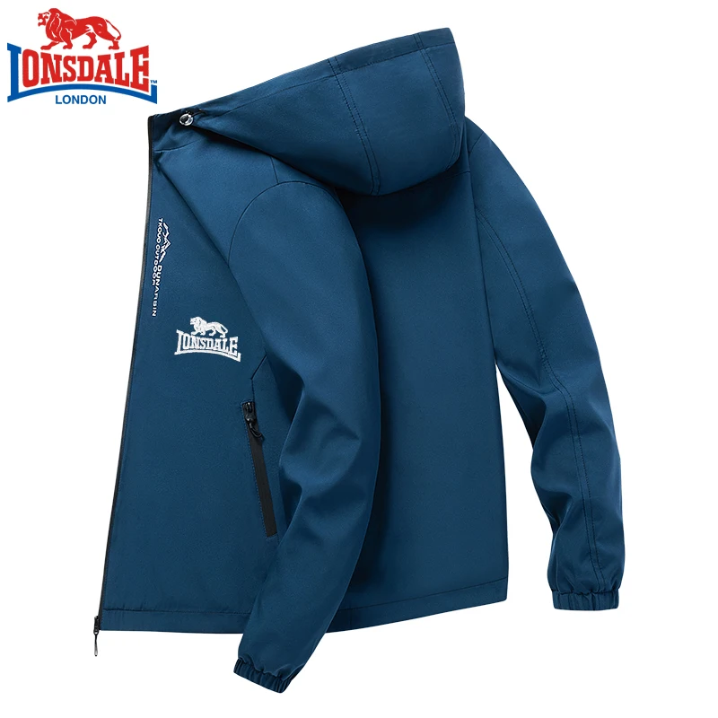 

Embroidered LONSDALE High Quality Jackets for Men's Hoodies in Spring and Autumn Casual and Fashionable Sports Jackets