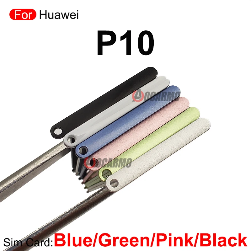 For Huawei P10 Lite P10Lite SIM Card Tray Slot Holder Replacement Parts Blue Pink Green Black