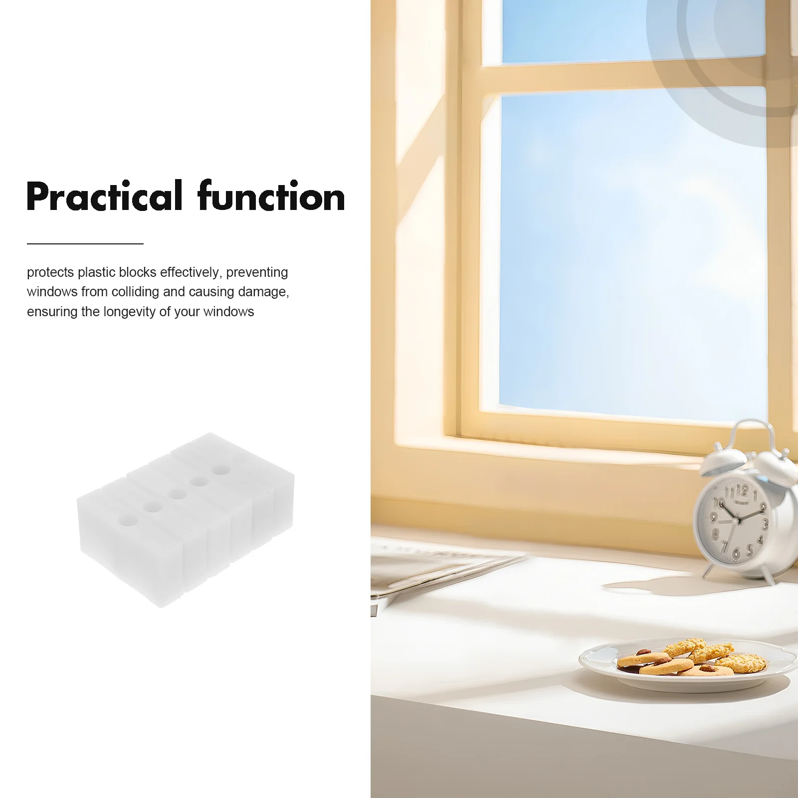 10Pcs Window Safety Locks Sliding Window Lock Limiter Block for Secure Ventilation Protection Against Accidental Damage Easy