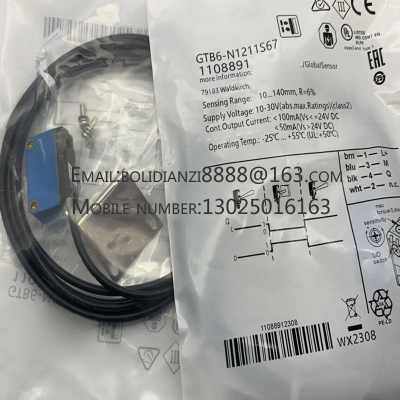 Original Diffuse Reflection Photoelectric SenSor GTB6-N1211/N1212 GTE6-N1212/P1211/N1231/P4212