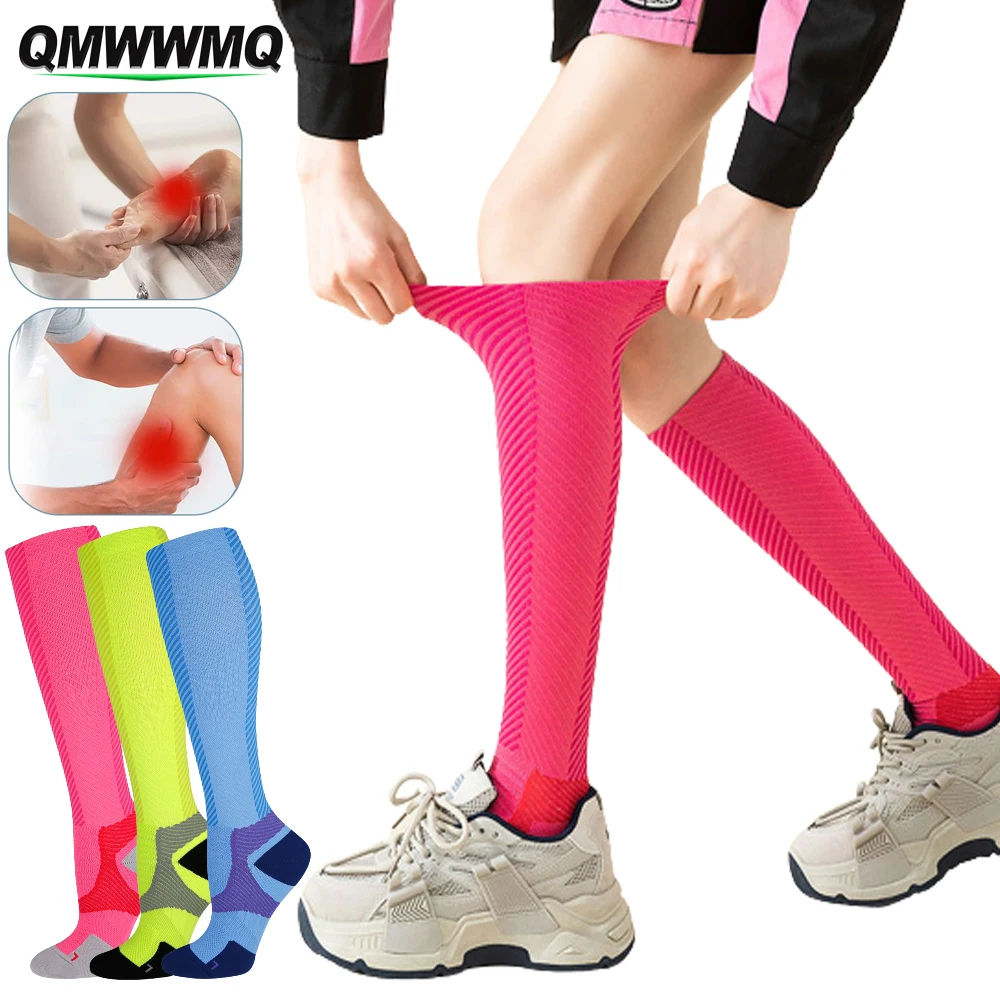 

1Pair Compression Socks for Women & Men 15-20 mmHg is Best for Athletics, Running, Hiking, Flight Travel, Pregnancy, Support