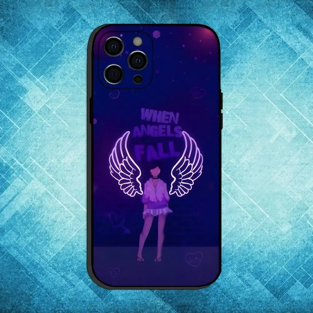 Чехол для телефона A-Aphmau M-Meow с аниме-кошками для iPhone 17,16,15,14,13,12,11 Plus, мягкий черный чехол Pro Max