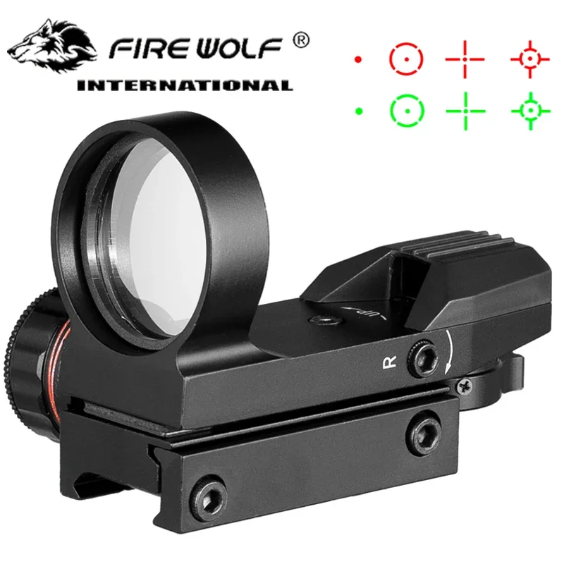 

Air Gun Red dot Tactical Hunting Holographic 4 Reticle 22mm Rail Geen Red Dot Reflex Sight Airsoft Hunting