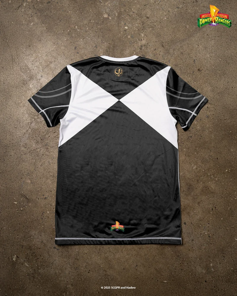 Neues Power Rangers Black Warrior MMA Sport-T-Shirt für Herren, Übergroßes Atmungsaktives Schweißabsorbierendes Sportoberteil für Fitnesstraining – Detail 9