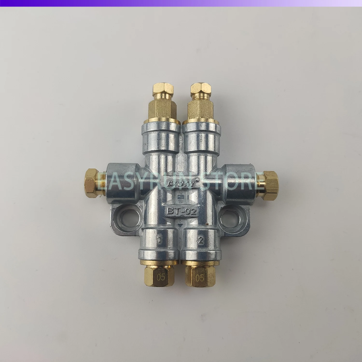 BATON 2 Ways Detective Volumetric Grease Oil Distributor Value Manifold Block For Centralized Lubrication System