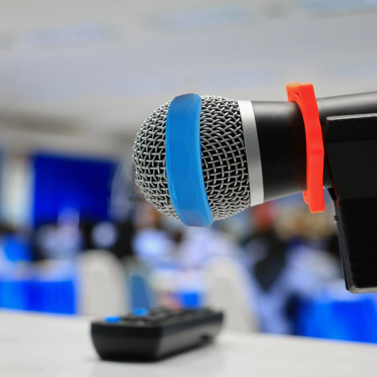 

6Pcs Wireless Microphone Anti-Rolling Silicone Rings Shockproof Non-Slip Protective Mic Accessories Microphone Shockproof Ring