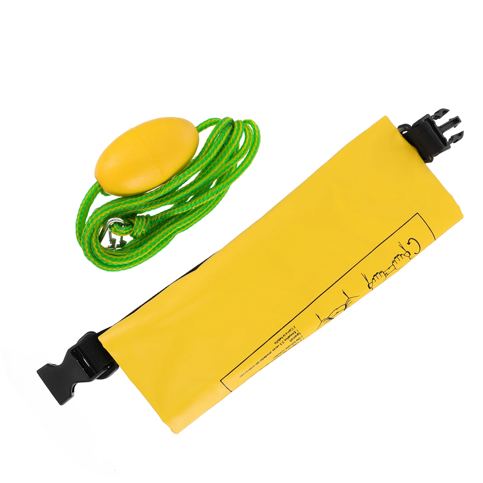 

Tote Bags Drift Sand Anchor Portable with Buoy Sack Backpack Boat Yellow for Kayak Man