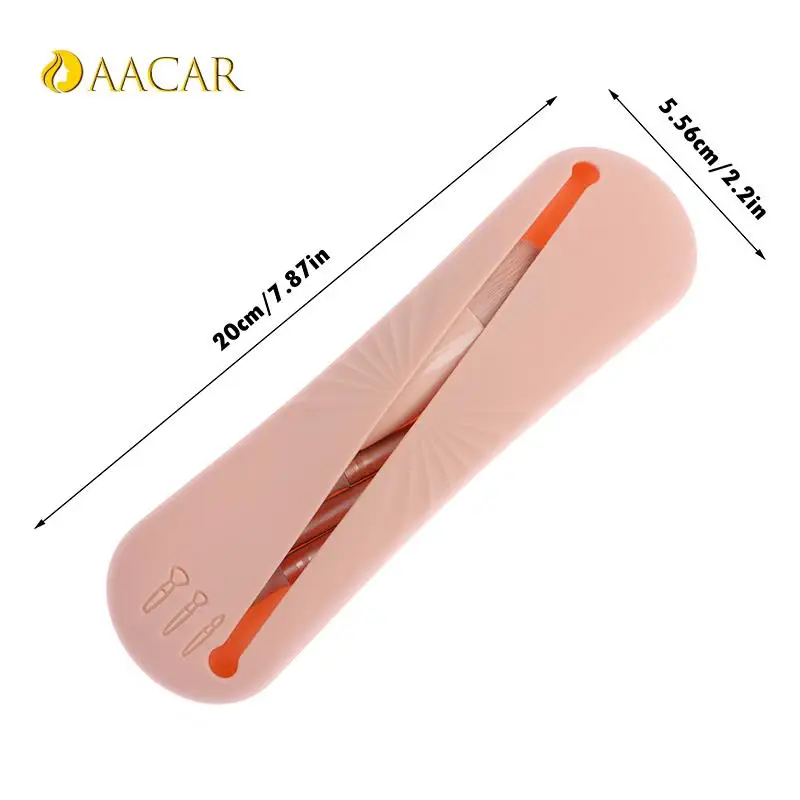 1 Máy Tính Di Động Công Suất Lớn Silicone Cọ Trang Điểm Túi Mỹ Phẩm Nhà Tổ Chức Du Lịch Cọ Trang Điểm Túi Đựng Dụng Cụ Trang Điểm