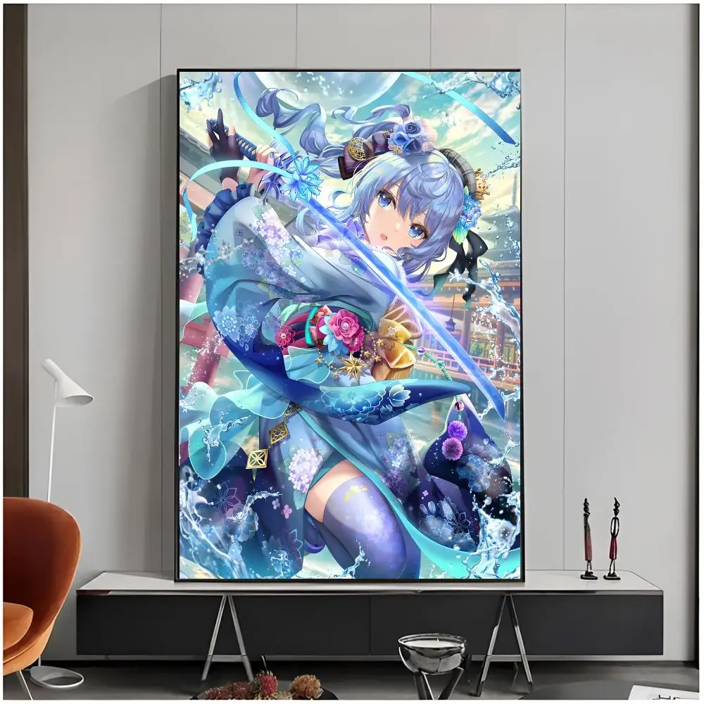 virtual singer H-Hoshimachi Suisei Poster Living Room Bedroom Decorative Print Unframed Decor