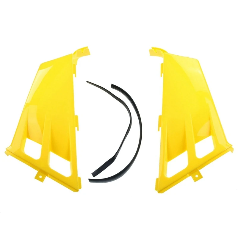 Plastic Gas Tank Side Covers With Grill Fit For Yamaha Banshee 350 YFZ350 87-06 Yellow