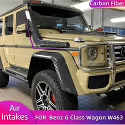 Carbon Fiber Air Intake Snorkels for Mercedes-Benz G Class Wagon W463 G500 G550 G55 G63 G65 AMG 2004-2018 Car Racing Air Intakes