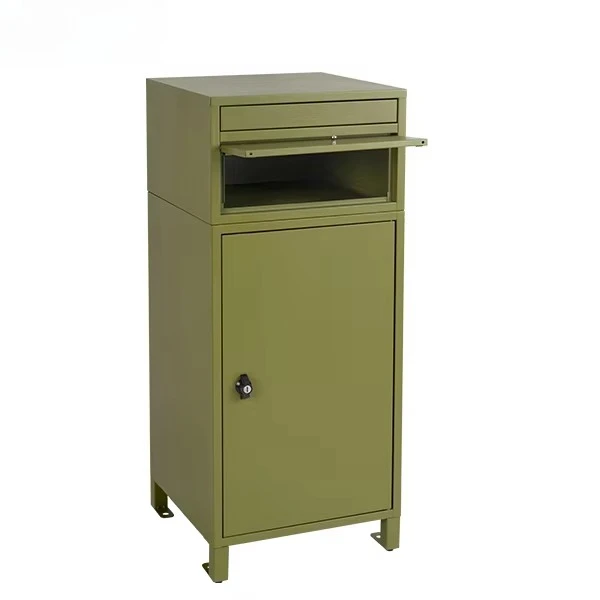 Outdoor Parcel Box Free Standing Apartment Express Delivery Opening Upside Letter Box