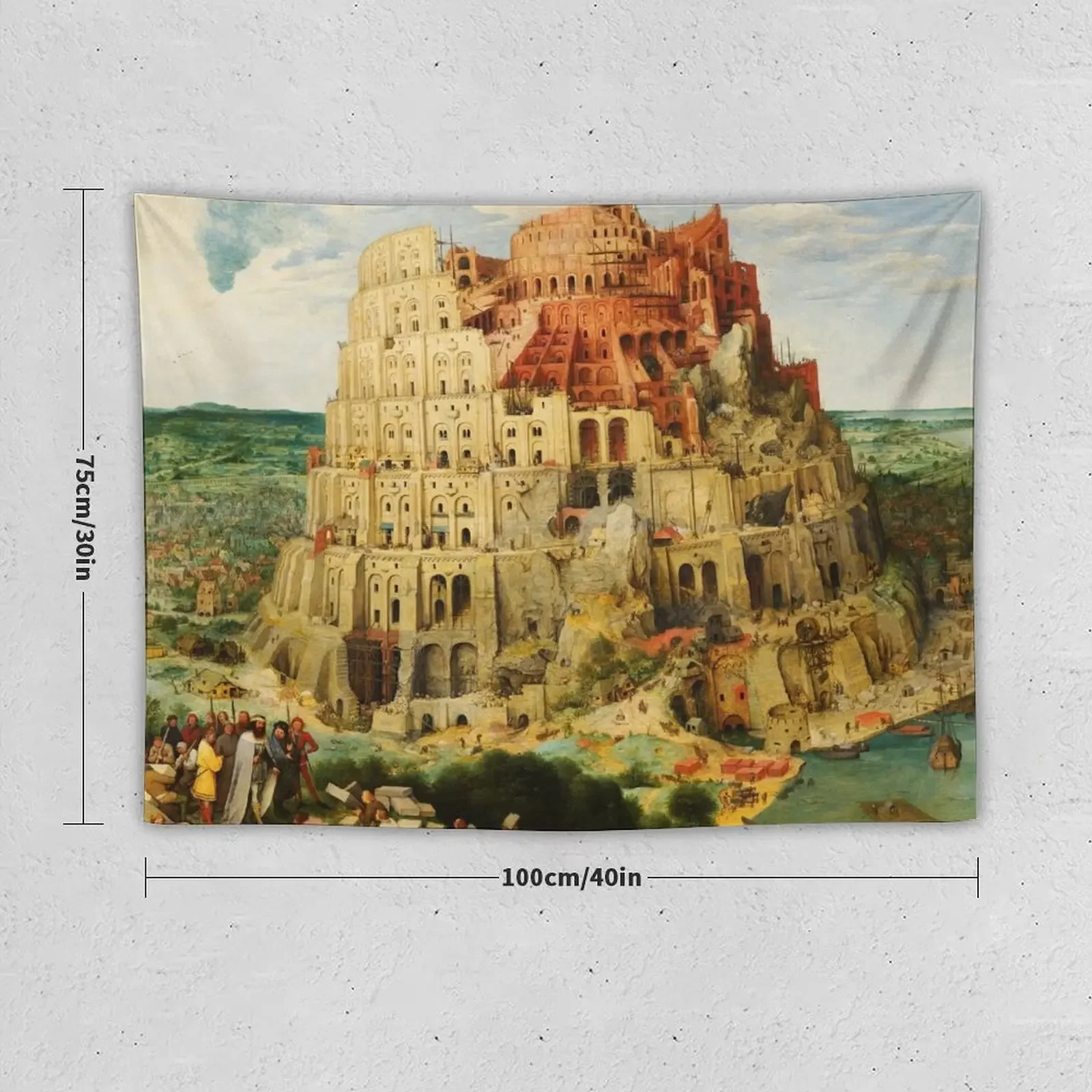 The Tower of Babel |Pieter Bruegel the Elder HD The (Great) Tower of Babel, High Definition Photography Tapestry