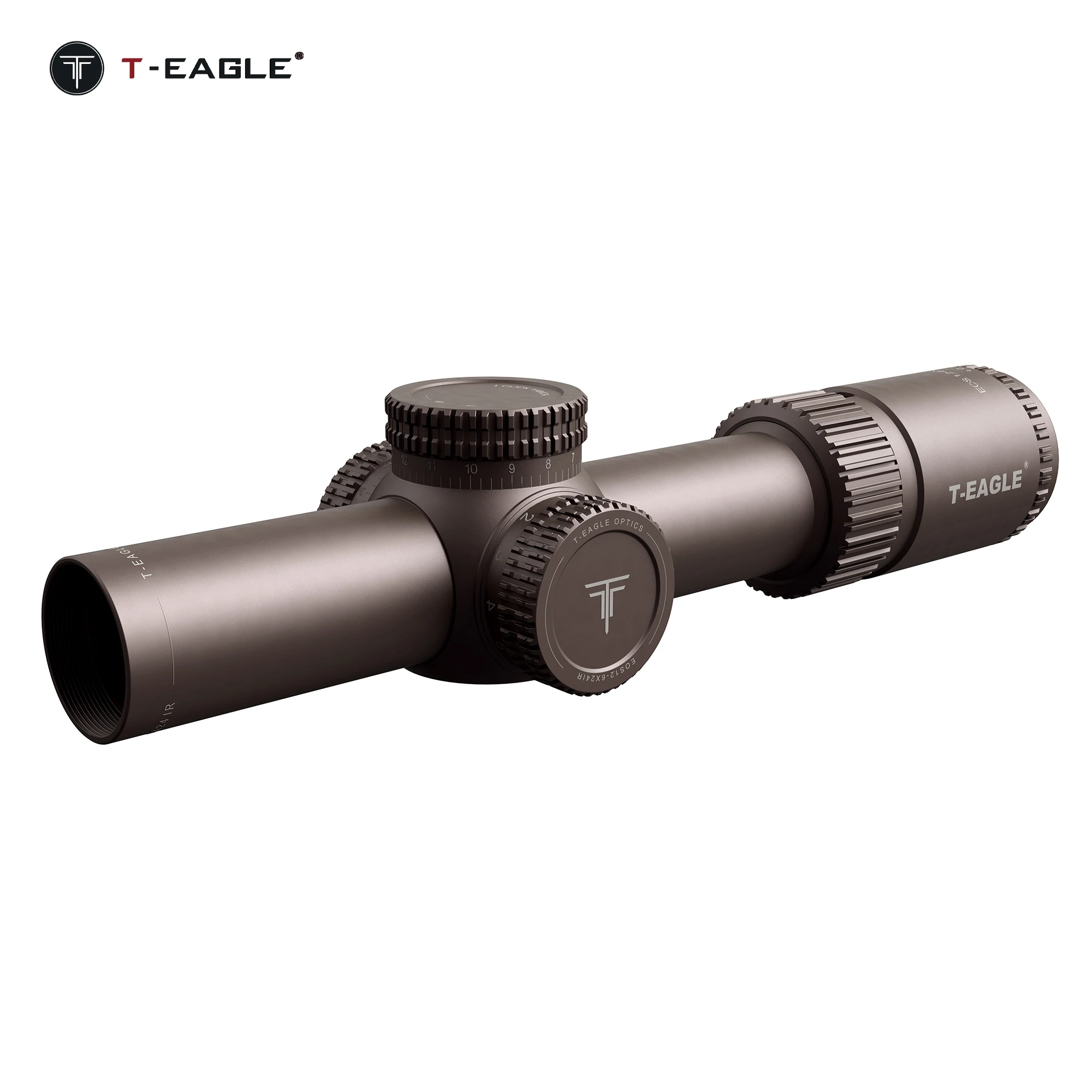 T-EAGLE EOS 1.2-6 X24 IR التكتيكية قصيرة Riflescope للصيد نطاق بندقية LPVO مع الضوء الأحمر الأخضر Aisoft Lunetas يناسب Carbine #4