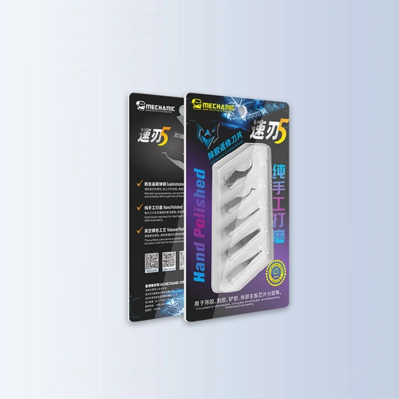 Thợ Máy Tốc Độ Lưỡi Dao Series Tay Đánh Bóng Thép Carbon Lưỡi Dao Cắt Vincy Edge Cạp Cho Bo Mạch Chủ IC Chip CPU Keo Loại Bỏ