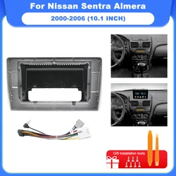 10.1 Inch Car Radio Fascia2Din DVD GPS MP5 Android Player Stereo Panel Dash For Nissan Sentra Almera 2001-2006