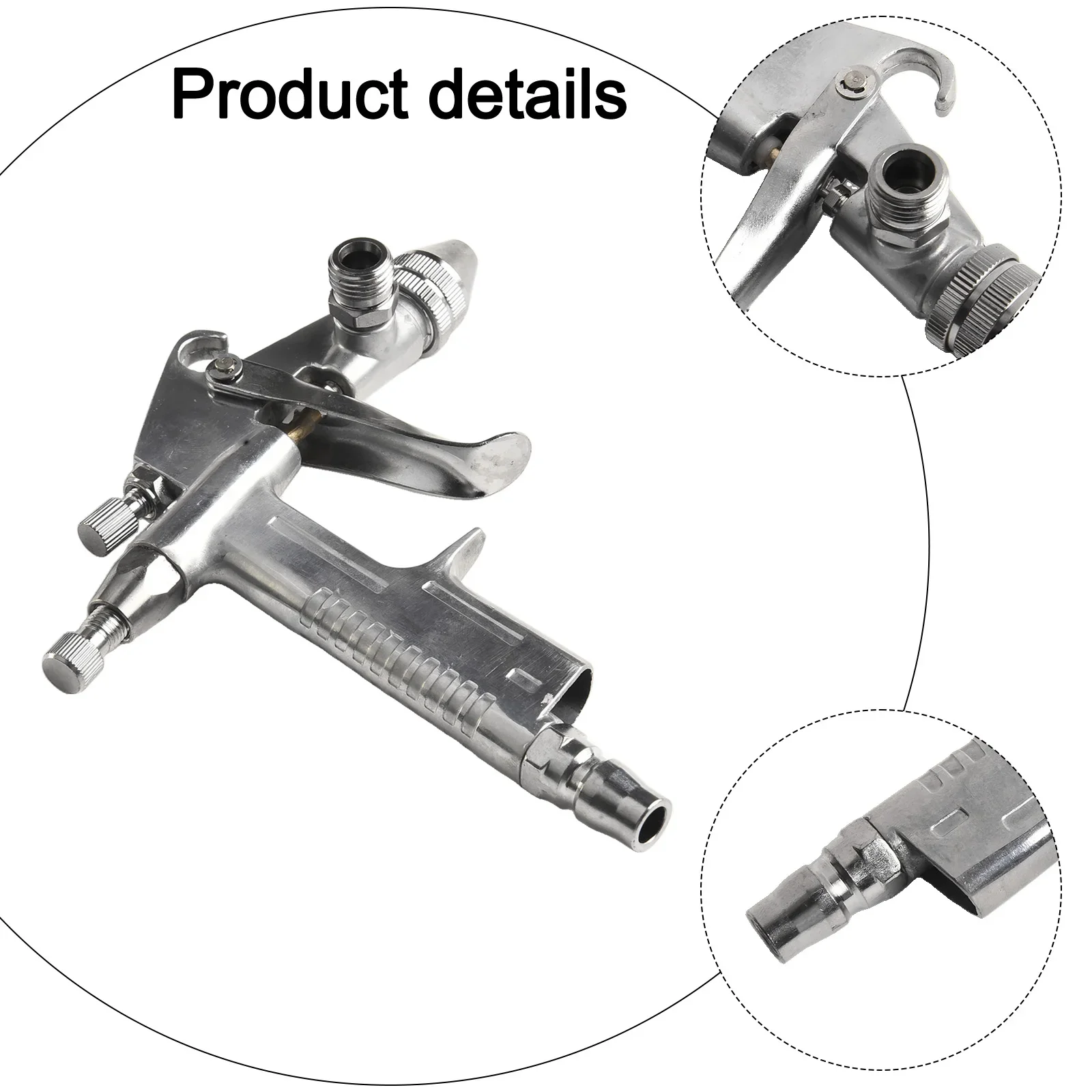 Car Painting Spray Gun Pneumatic Airbrush Sprayer Professional Alloy Painting Atomizer Tool With Hopper DIY Craft Paint Sprayer
