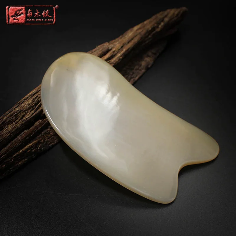 Horned Yak Horn Thickened Square Scraping Board for Massage and Beauty, Personalized Design