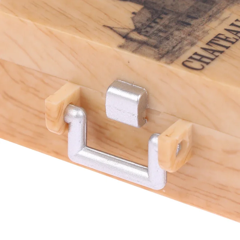 Gioco di cibo in miniatura Casa delle bambole Simulazione Scatola di vino rosso Casa da gioco Puntelli di scena Figura Accessori Modello