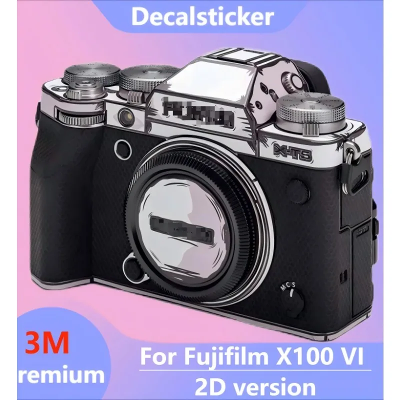 Adesivo personalizado para câmera x100vi, para fujifilm fuji x100 vi, decalque de pele, envoltório de vinil, película protetora antiarranhões x100m6