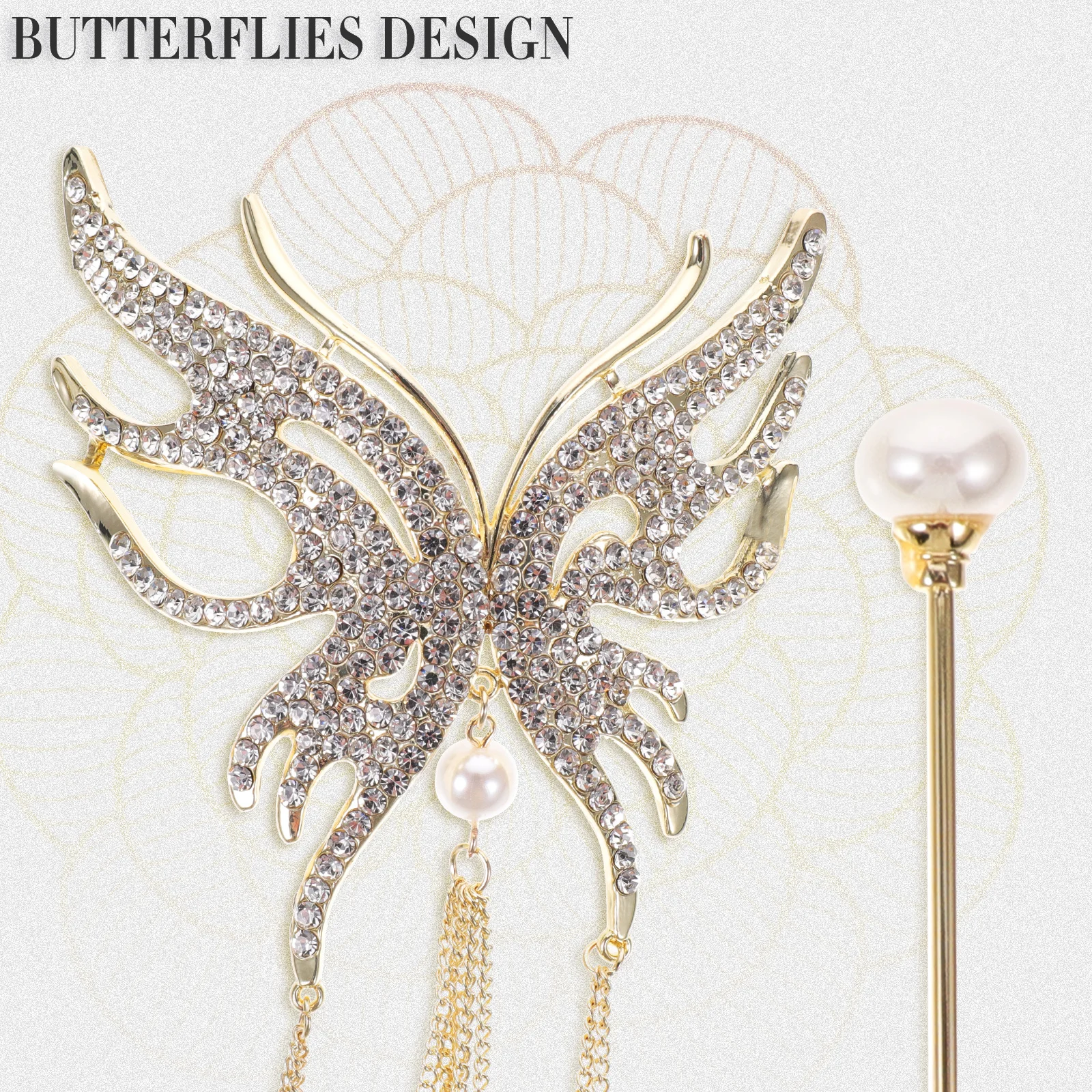 

Заколки для волос с жемчугом, элегантная модная женская заколка с кисточками, японский стиль, аксессуар для волос в форме бабочки, булочка, прически, гладкая булавка для волос