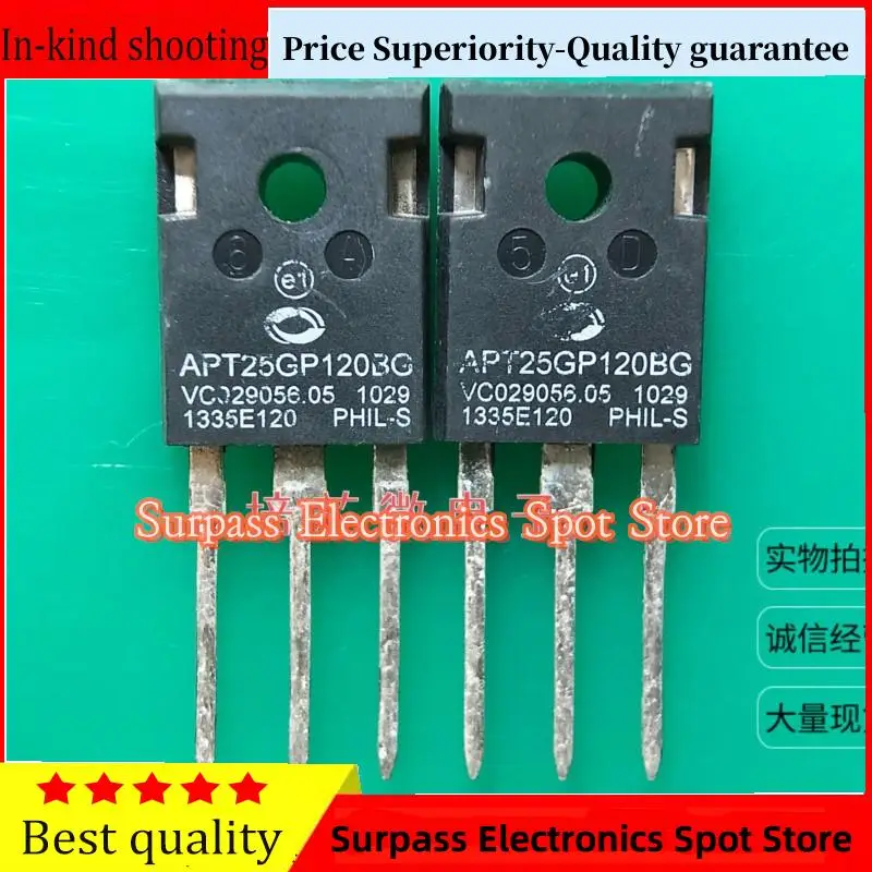 

10PCS-100PCS APT25GP120BG IGBT TO-247 1200V 33A Price Superiority-Quality guarantee