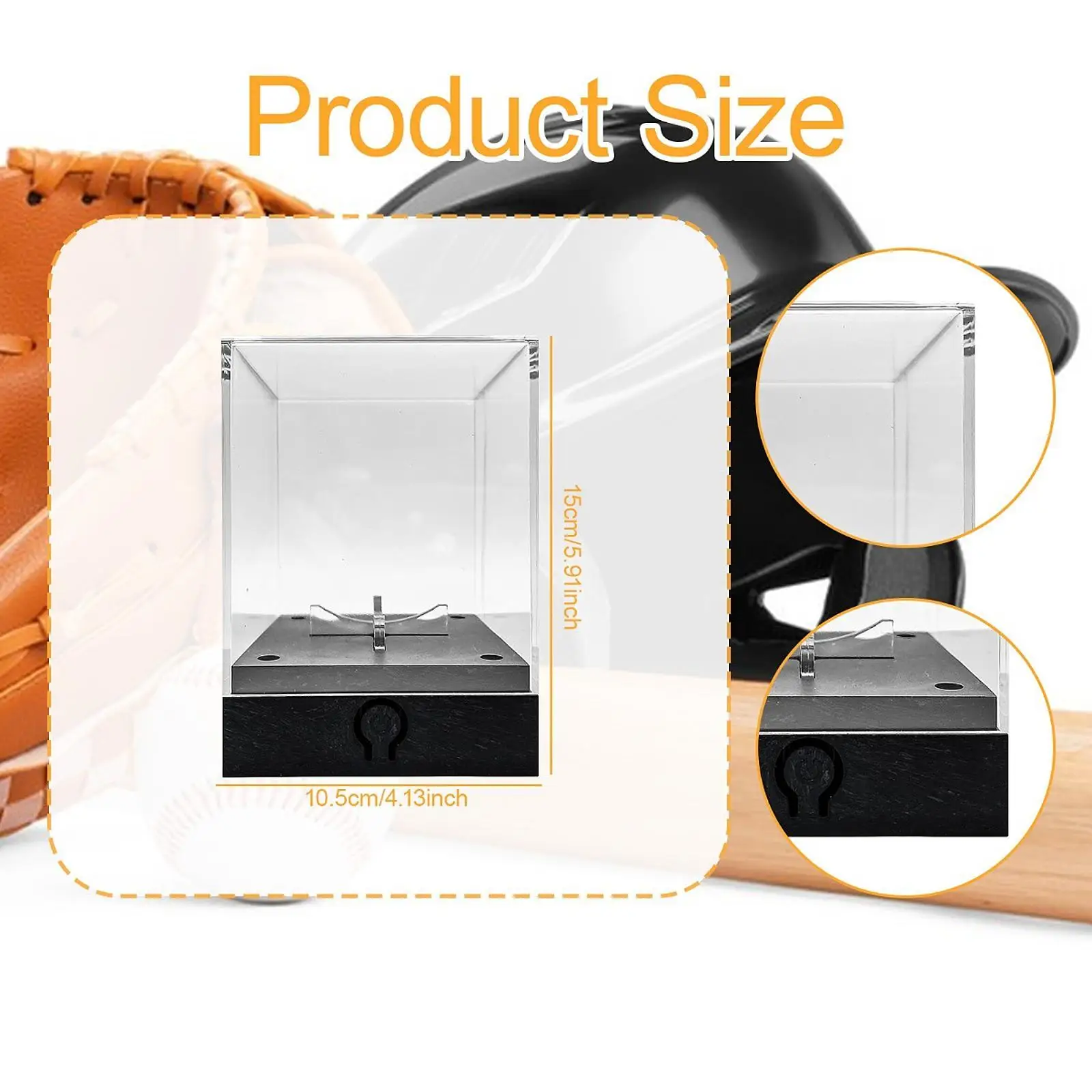 

Кейс для хранения бейсбольных мячей с подсветкой, пыле- и водонепроницаемый демонстрационный куб для мячей для гольфа, для офиса, коллег, друзей, игроков