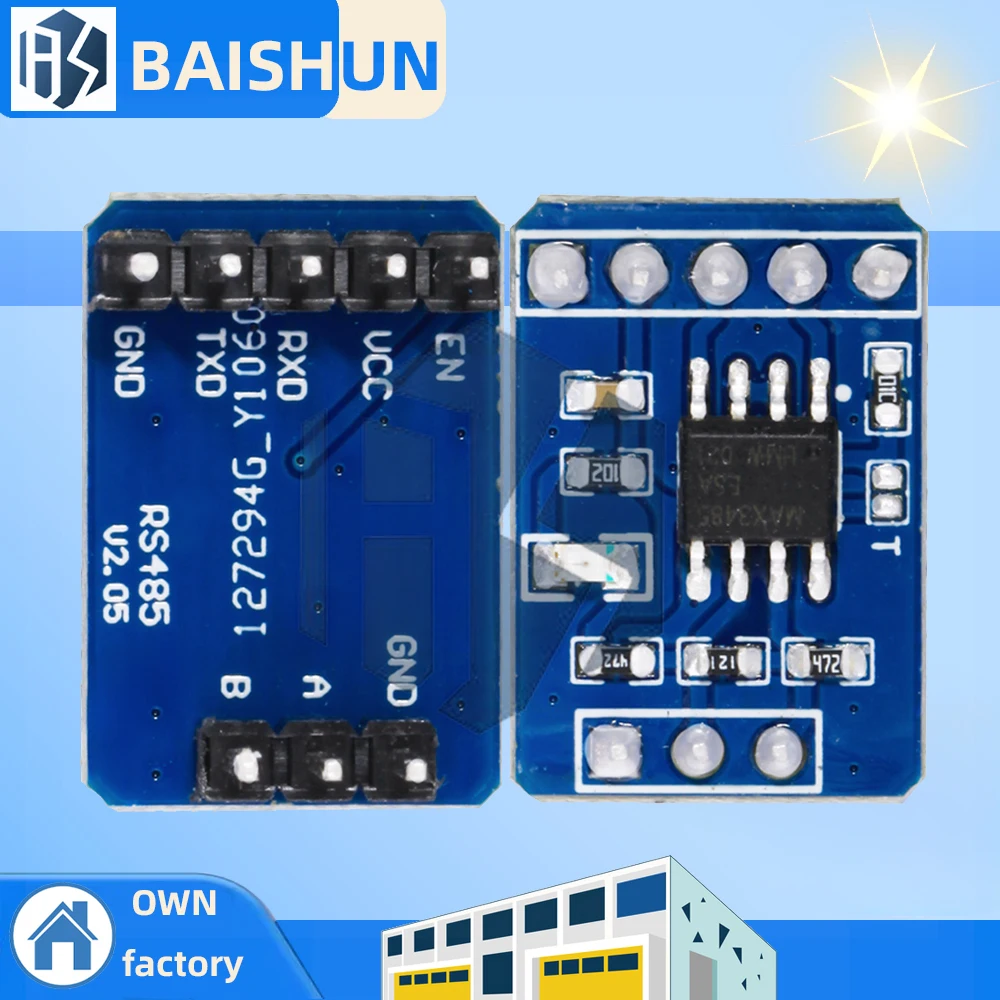 Модуль MAX3485 TTL к RS485 Аксессуары для связи Usart Последовательная параллельная мультимашинная связь